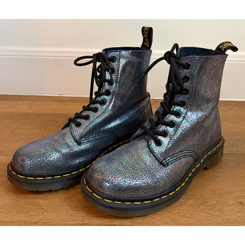 Dr. Martens Pascal Women's 8 Whimsygoth Rainbow Leather 1460 Ankle Boots
